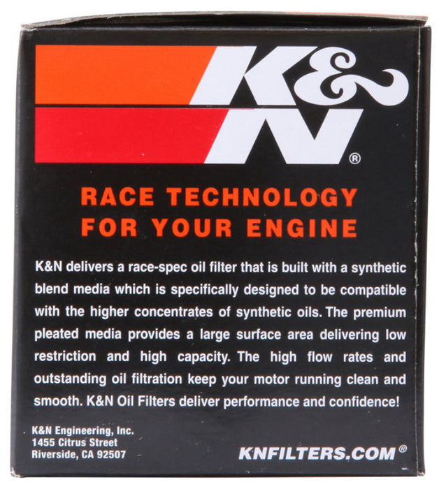 K&N Motorcycle Oil Filter: High Performance, Premium, Designed to be used with Synthetic or Conventional Oils: Fits Select Honda, Kawasaki, Triumph, Yamaha Motorcycles, KN-204-1