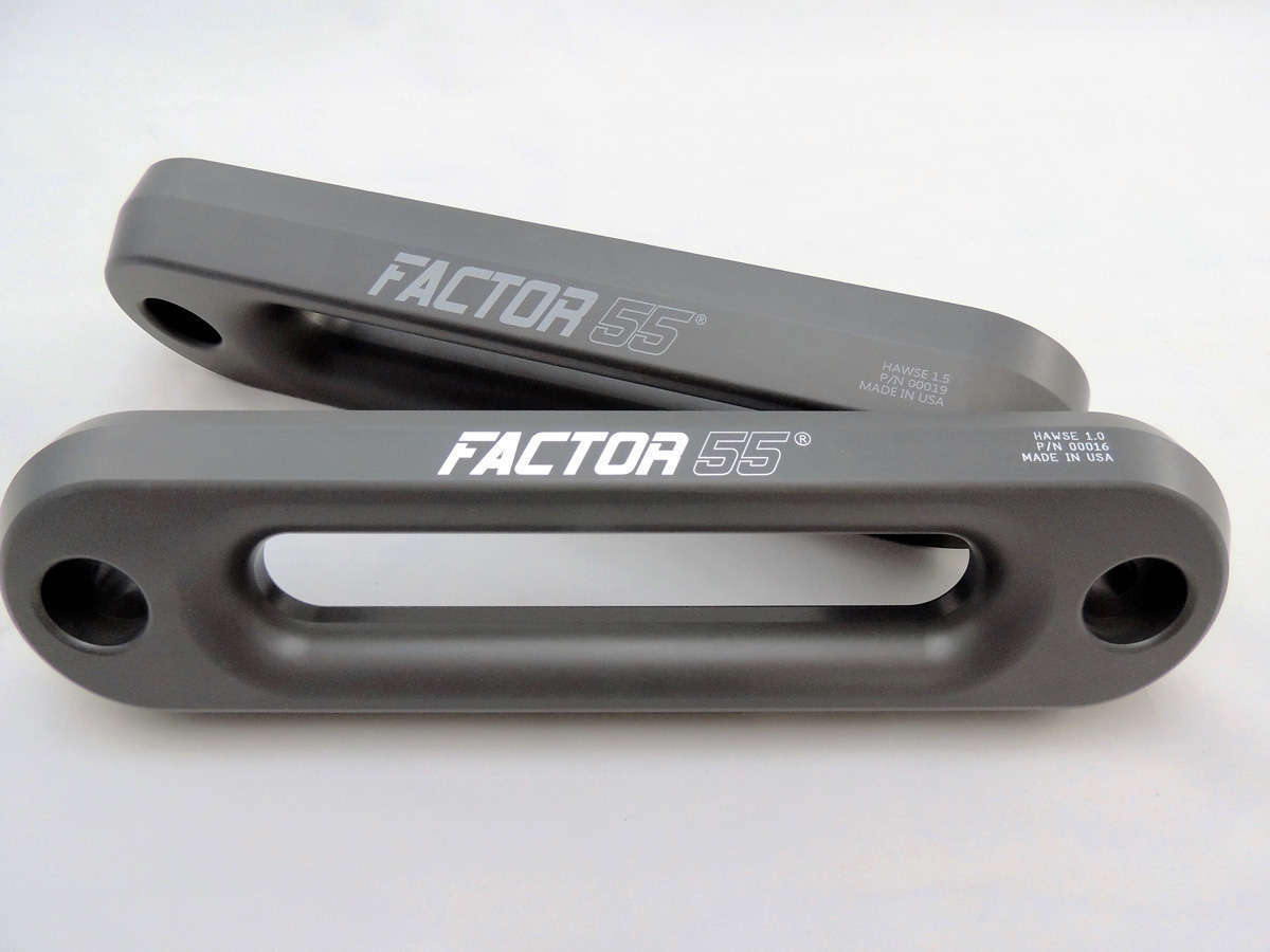 Factor 55 Hawse Fairlead 1.5 Inch Thick Gun Metal Gray 19