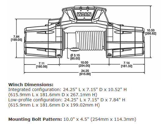 WARN Zeon 12 Platinum Winch 92820