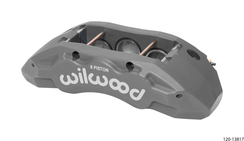 Wilwood Caliper-TX6R- R/H Clear 1.75/1.62/1.62in Pistons 1.38in Disc 120-13817