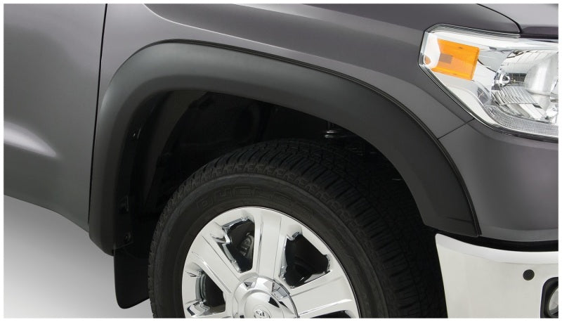 Bushwacker 07-13 Toyota Tundra Fleetside OE Style Flares 4pc w/ Factory Mudflap Black 30909-02