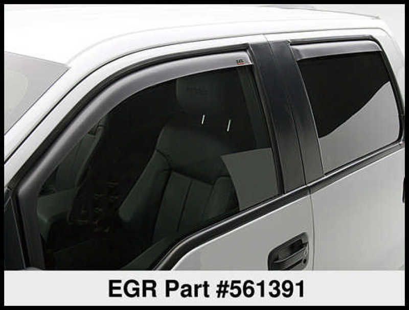 EGR 15+ Chevy Colorado/GMC Canyon Ext Cab In-Channel Window Visors Set of 2 (561391) 561391