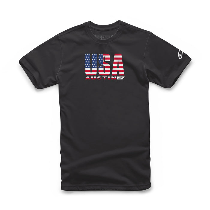 ALPINESTARS Men's Circuits Tee, Black/USA, S