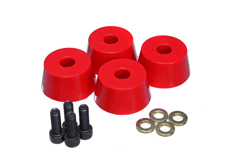 Energy Suspension 96-02 Toyota 4Runner Front Hyper Flex Red Bump Stop Set 8.9103R