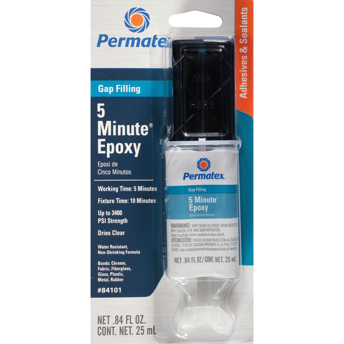 Permatex 5 Min. General Purpose Epoxy 0.84 Fl. Oz 6/Case 84101