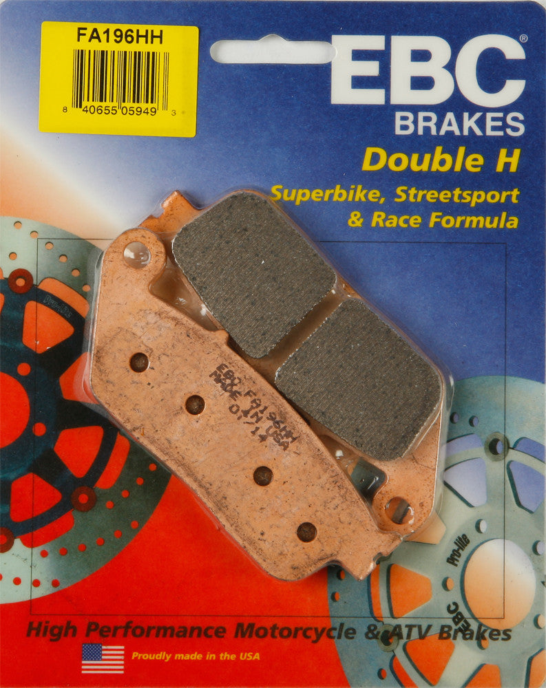EBC Hh Brake Pads (Front) Compatible with 13-18 Fits Honda CBR500R FA196HH