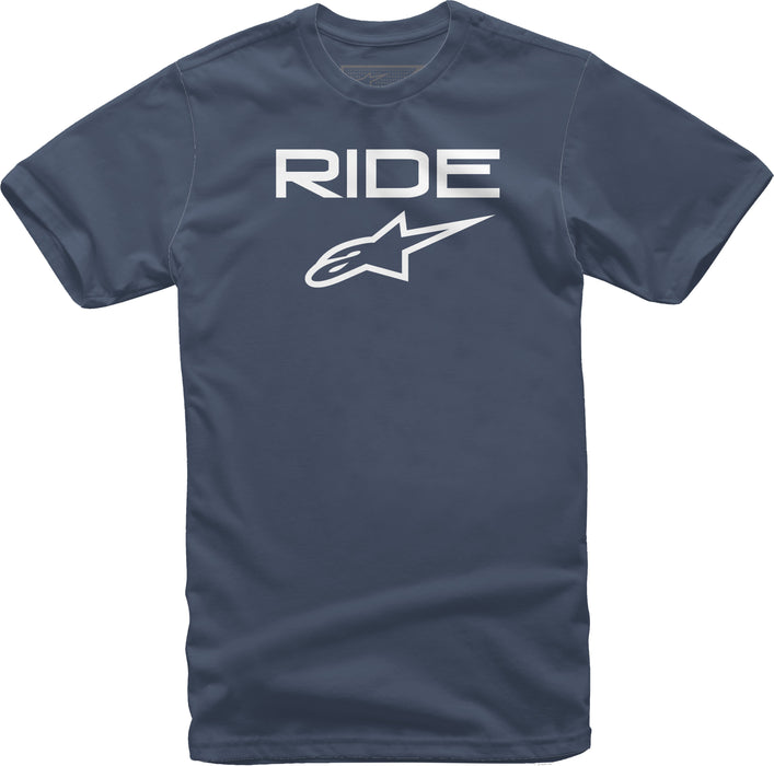 Alpinestars 1038-72000-7020-2XL Ride 2.0 Tee - Navy/White (2X)