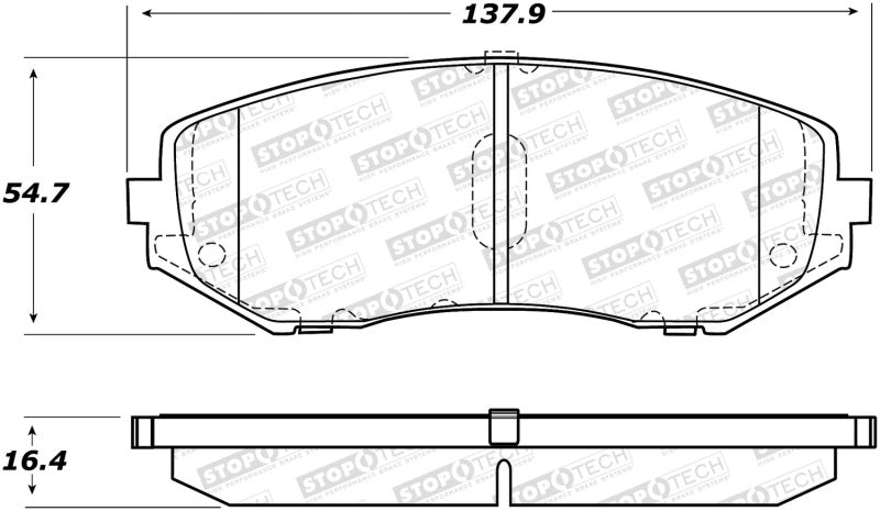 StopTech Street Brake Pads 308.1188