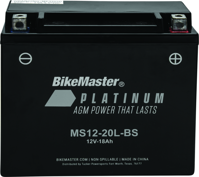 BikeMaster AGM Battery MS12-20L-BS 780726