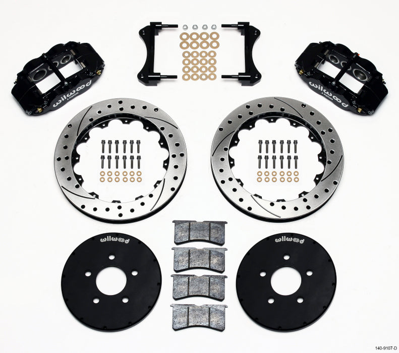 Wilwood Narrow Superlite 6R Front Hat Kit 12.88in Drilled 1994-2004 Mustang 140-9107-D