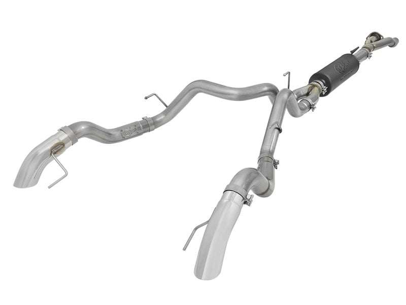 aFe MACH Force-XP Cat-Back Exhaust w/ Dual Hi-Tuck Pol Tips 17-18 Ford F-150 Raptor V6-3.5L 49-33095-P