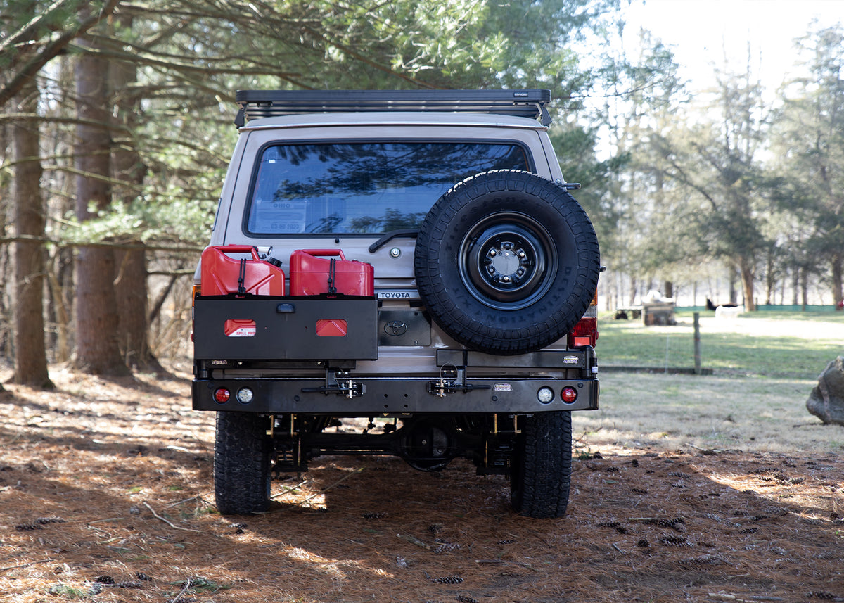 Dobinsons Rear Bumper with Swing Outs Fits Toyota Landcruiser 60 Series 1986+ Models ( ) - BW80-4132