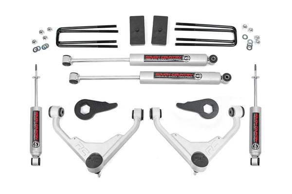 Rough Country 3 Inch Lift Kit Fits Chevy/GMC 2500HD (01-10) 8596N2