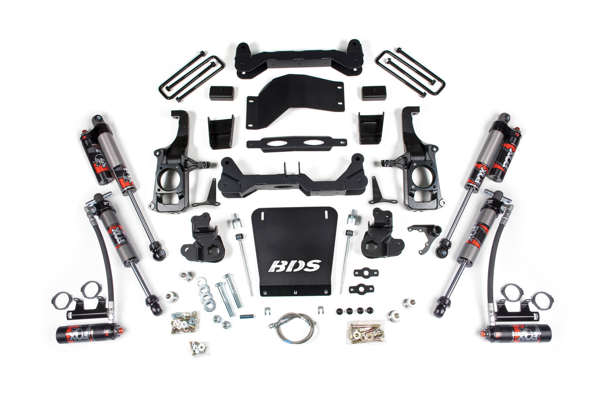 BDS 2011-2019 Fits GM 2500HD/3500HD 4wd/2wd 4.5" Suspension Lift Kit, 2" Rear Lift W/o Top Overload, Block FOX 2.5 Pes Shocks 719FPE