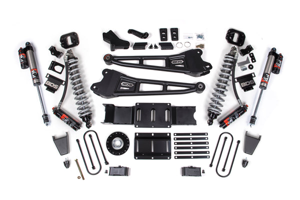 BDS 2025-2026 Fits RAM 3500 Diesel 4" Radius Arm Suspension Lift Kit W/ Indexing Ring, 2" Rear Lift, Block W/o Overload FOX 2.5 Pes C/o, FOX 2.5 Ifp Ps C/o 2167PES