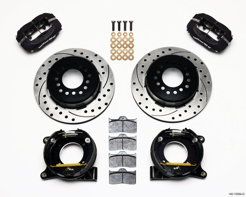Wilwood Forged Dynalite P/S Park Brake Kit Drilled Fits Chevy C-10 2.42 Offset 5-lug 140-10094-D
