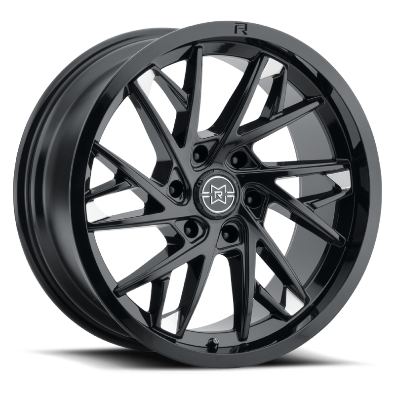 Method MR801 22x10 / 6x135 Bp / -18mm Offset / 87mm Bore Gloss Black Milled Wheel MR80131016518N