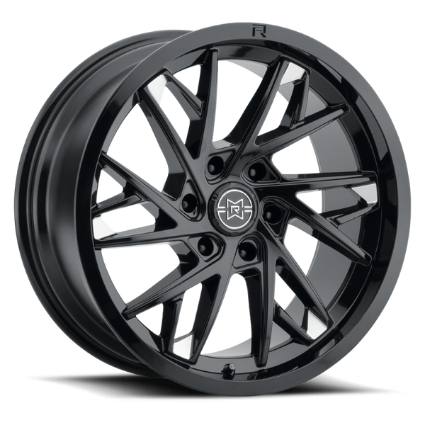 Method MR801 22x10 / 6x135 Bp / -18mm Offset / 87mm Bore Gloss Black Milled Wheel MR80131016518N