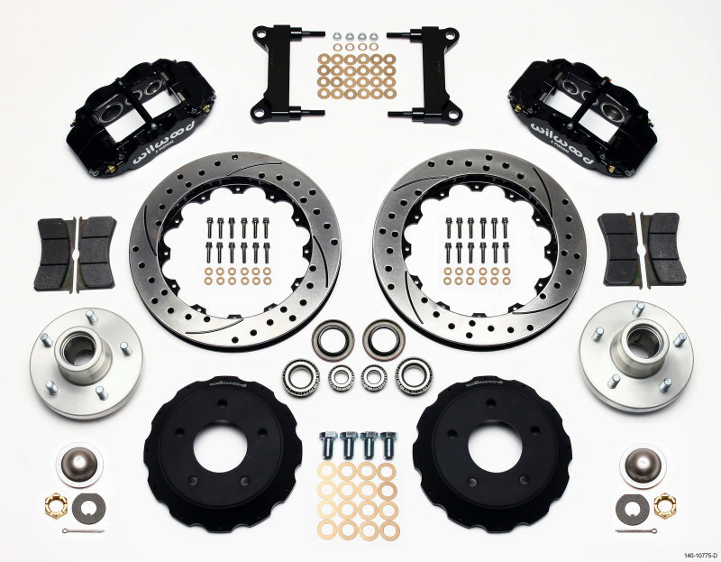 Wilwood Narrow Superlite 6R Front Hub Kit 13.06in Drilled Fits Chevy C-10 60-87 Cpp Drop Spindle 140-10775-D