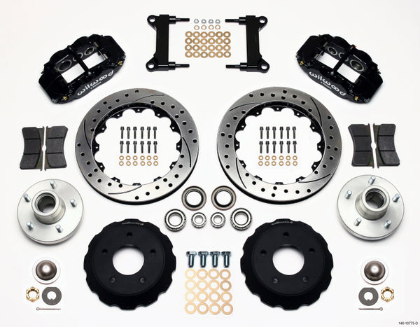 Wilwood Narrow Superlite 6R Front Hub Kit 13.06in Drilled Fits Chevy C-10 60-87 Cpp Drop Spindle 140-10775-D