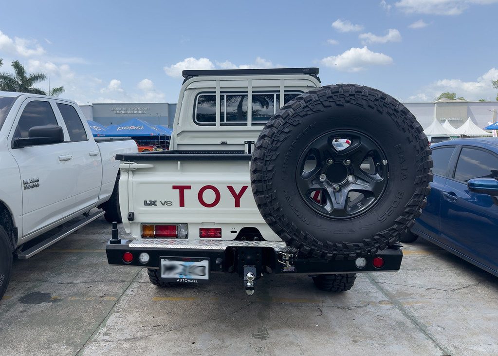 Dobinsons Rear Bar Lc 79 Series Pickup with Jerry Can Holder and Single Tire Carrier ( ) - BW80-4143
