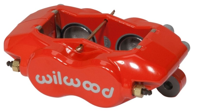 Wilwood Caliper-Forged Dynalitei W/Dust Seal-Red 1.38in Pistons .81in Disc 120-14446-RD