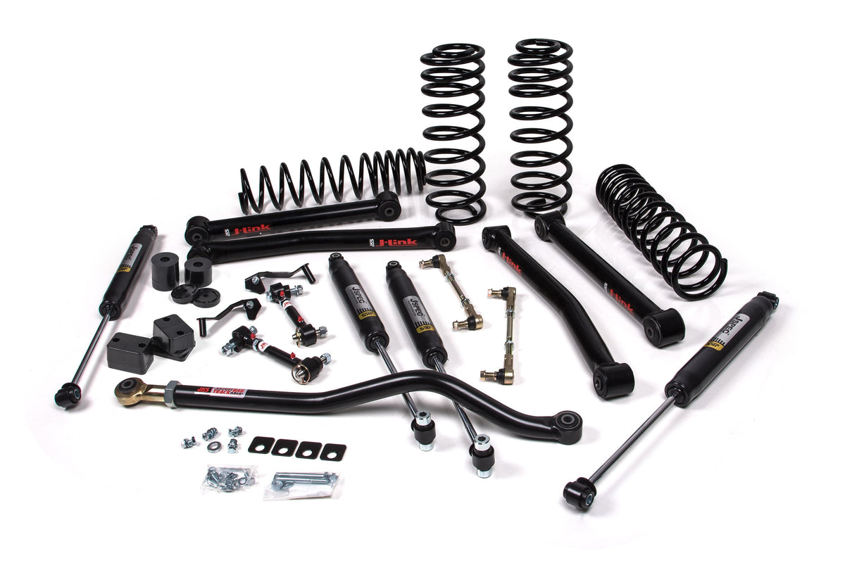JKS 2018-2024 Fits Jeep Wrangler JL J-Konnect 3" 2Dr W, FOX 2.0 Performance Series Shocks, Std Rate Coils, Fits 2018-2024 Jeep Wrangler JL JSPEC145KFP