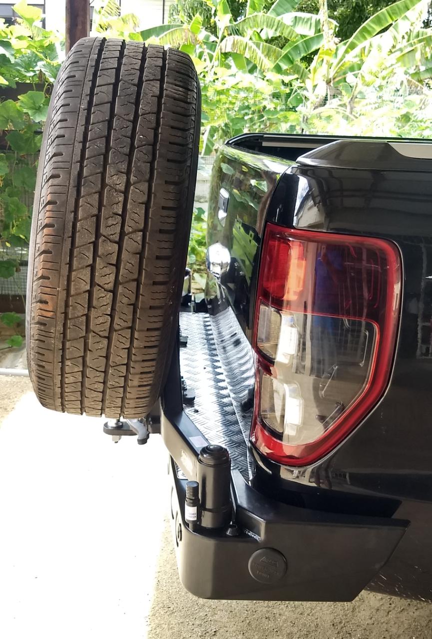 Dobinsons Rear Bar Fits Ford Ranger Px 2011+ with Single Wheel Carrier & Dual Jerry Can Holder ( ) - BW80-4140