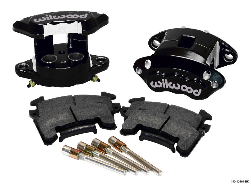 Wilwood D154 Rear Caliper Kit Black 1.12 / 1.12in Piston 1.04in Rotor 140-12101-BK