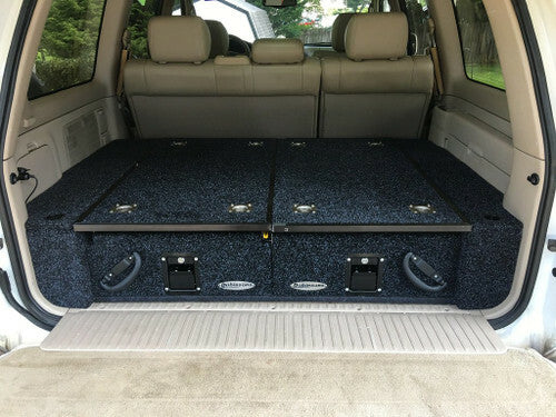 Dobinsons Rear Dual Roller Drawer System Fits Toyota Land Cruiser 100 Series Without Rear Ac with Fridge Slide - RDKITLC100
