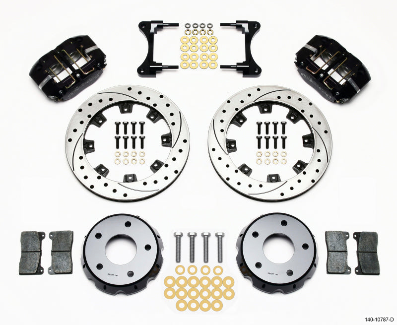 Wilwood Dynapro Radial Front Drag Kit 11.75in Vented Drilled 98-02 Camaro/Firebird 140-10787-D