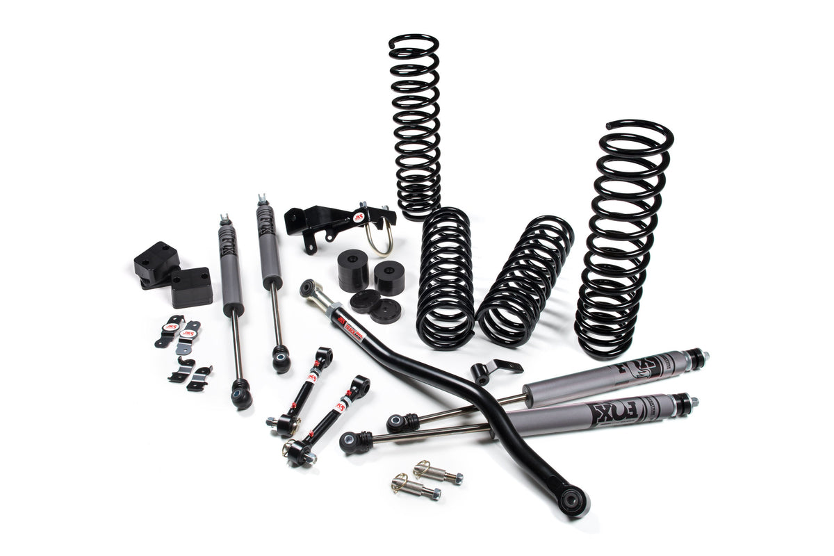 JKS 2007-2018 Fits Jeep Wrangler JK 2Dr RHD 3.5in JSpec System - FOX Remote Resi, Fits 2007-2018 Jeep Wrangler JK JSPEC105KFR