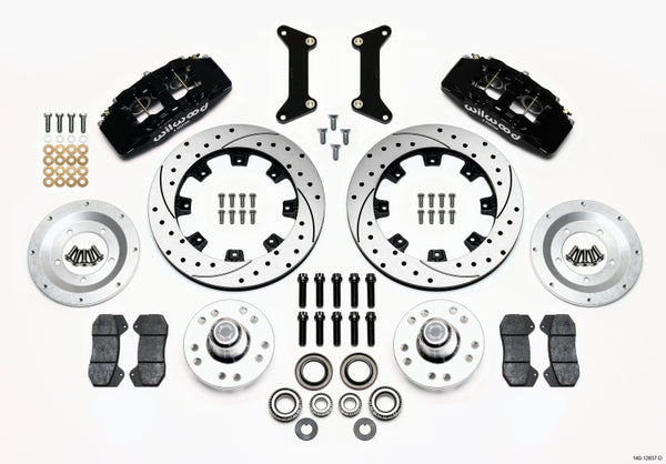 Wilwood Dynapro 6 Front Hub Kit 12.19in Drilled 79-87 Fits GM G Body 140-12837-D