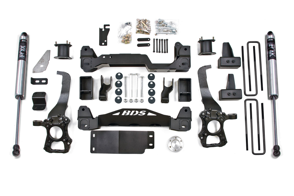 BDS 2009-2013 Fits Ford F150 4WD 6" Suspension Lift Kit, 3" Rear Lift, Block N/a, FOX 2.0 Adv Series Shocks 2268FS