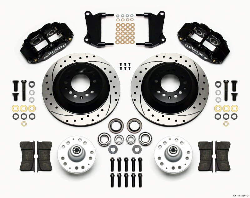 Wilwood Narrow Superlite 6R Front Hub & 1PC Rtr Kit 12.88in Dril 67-69 Camaro 64-72 Nova Chevelle 140-12271-D
