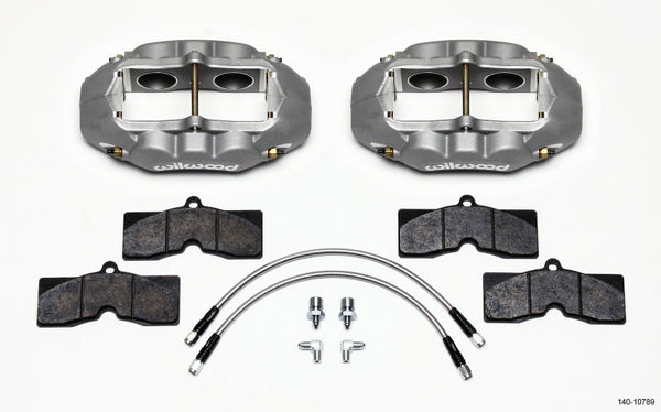 Wilwood D8-4 Front Caliper Kit Clear Corvette C2 / C3 65-82 140-10789