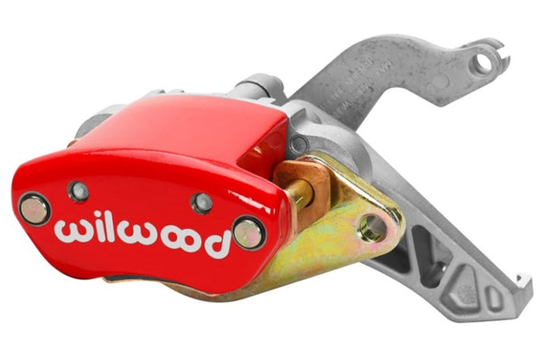 Wilwood Caliper-MC4 Mechanical-L/H Red W/ Logo 1.19in Piston .81in Disc 120-12070-RD