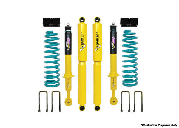 Dobinsons 1.5"-3.5" Suspension Lift Kit Twin Tube Shocks and Rear Quick Ride Kit for 2012 and Up Fits Isuzu Dmax - DSSKIT711