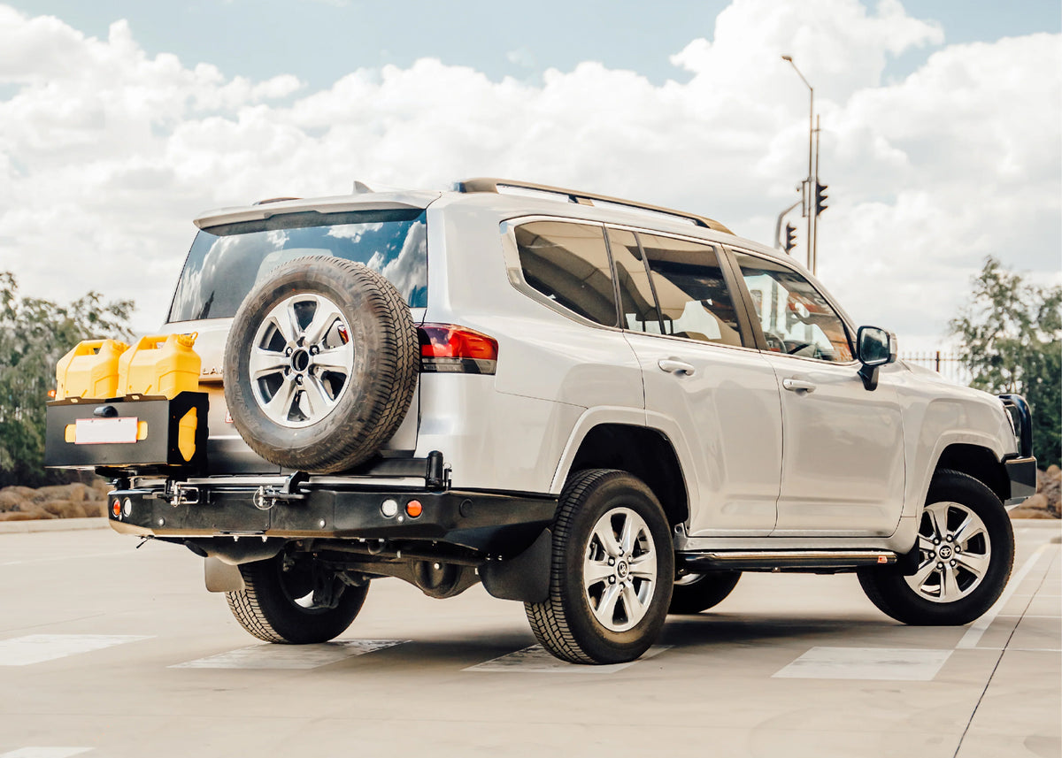 Dobinsons Rear Bar Lc 300 Series with Jerry Can Holder and Single Tire Carrier ( ) - BW80-4145