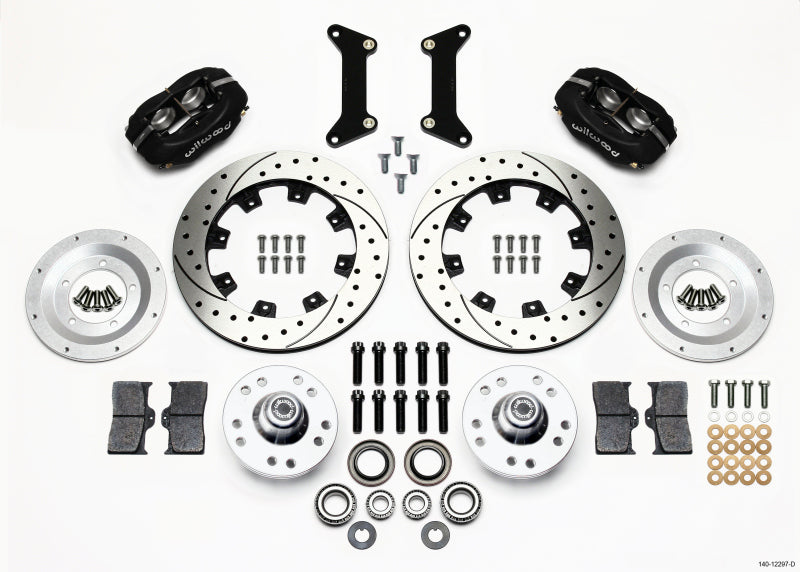 Wilwood Forged Dynalite Front Kit 12.19in Drilled 79-87 Fits GM G Body 140-12297-D