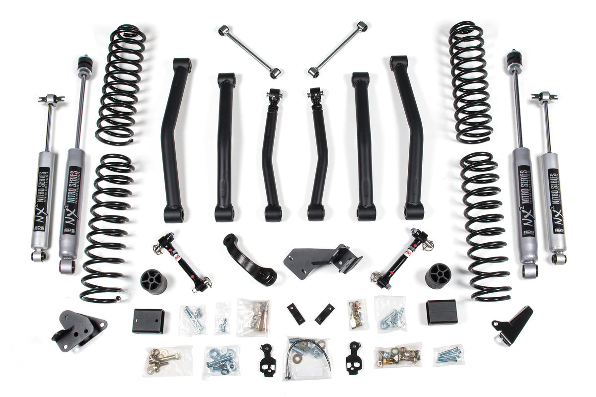 BDS 2007-2011 JK 2Dr Rubicon 4" Kit, Fits 2007-2011 Fits Jeep Wrangler 1426H