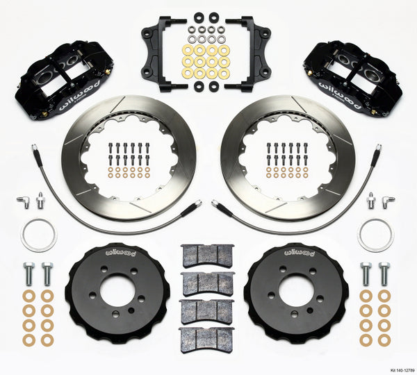 Wilwood Narrow Superlite 6R Front Hat Kit 12.88in 06-12 Fits Volkswagen GTI W/ Lines 140-12789