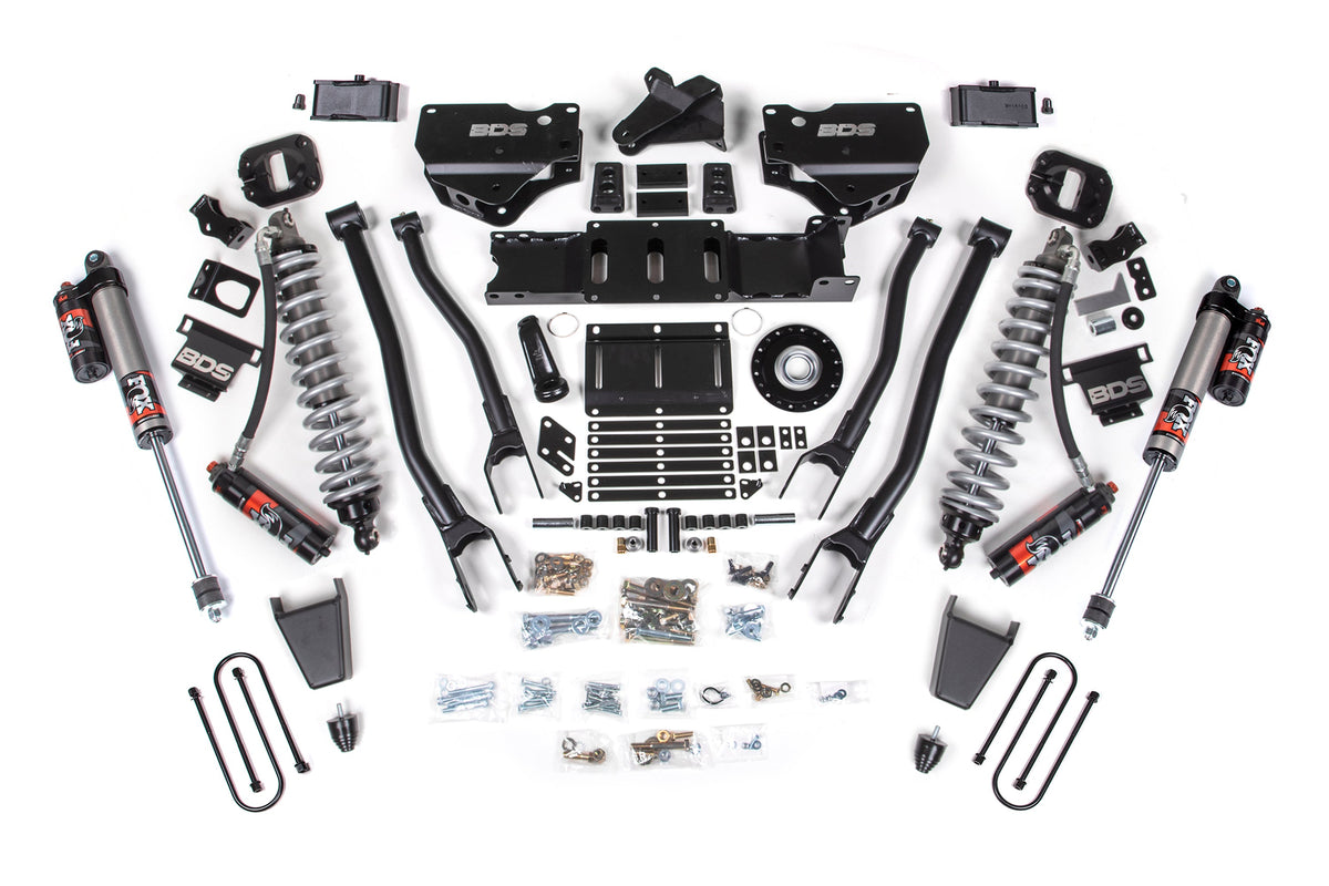 BDS 2025-2026 Fits RAM 3500 Diesel 4" 4-Link Suspension Lift Kit, 2" Rear Lift, Block W/o Overload FOX 2.5 Pes C/o, FOX 2.5 Ifp Ps C/o 2157PES