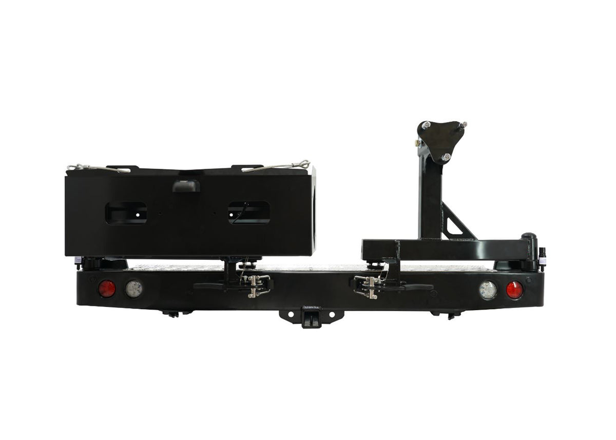 Dobinsons Rear Bar Lc 78 Series (242MM Wing Length) with Jerry Can Holder and Single Tire Carrier ( ) - BW80-4144