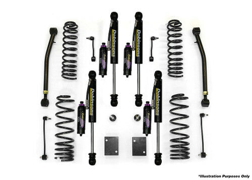 Dobinsons 3-3.5" MRR 3-Way Adjustable Suspension Lift Kit Fits Jeep Wrangler Jl 2-door - DSSKITMRA0755
