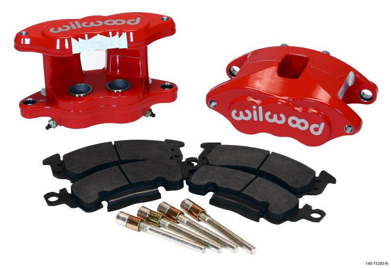 Wilwood D52 Rear Caliper Kit Red 1.25 / 1.25in Piston 1.04in Rotor 140-11293-R