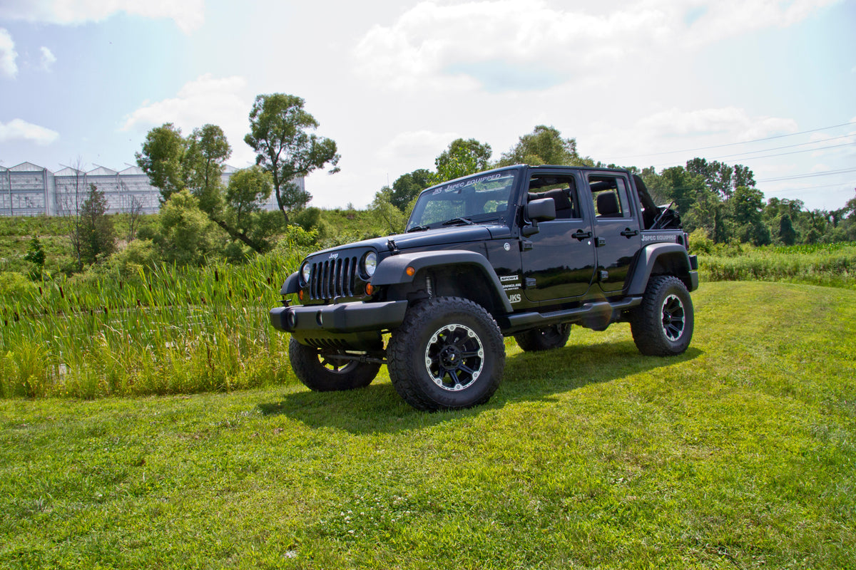 JKS 2007-2018 Fits Jeep Wrangler JK 4Dr 3.5" J-Krawl System, Rubber FOX 2.0 Ifp Ps Front, Rear, Fits 2007-2018 Jeep Wrangler JK JSPEC193KFP