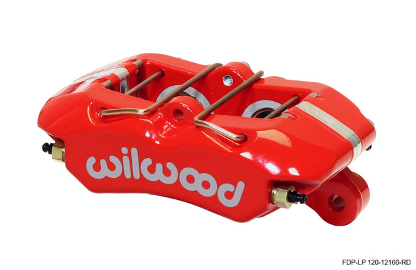 Wilwood Caliper-Dynapro Low-Profile 5.25in Mount Red 1.12in Pistons .81in Disc 120-12160-RD