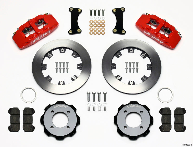 Wilwood Dynapro 6 Front Hat Kit 12.19in Red 2011 Fiesta 140-11899-R