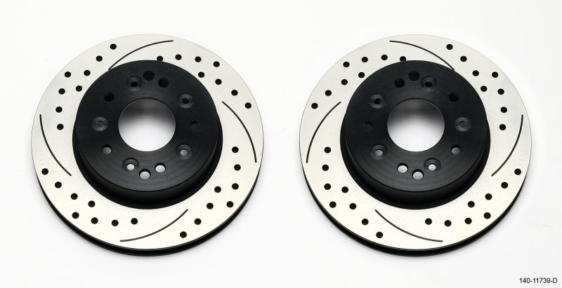 Wilwood Rotor Kit Rear-Drilled 65-82 Corvette C2/C3 (1Pc Rotors) 140-11739-D